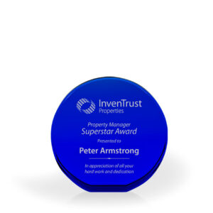 Brielle Blue Crystal Circle - Large