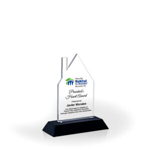 Homestead Award with Black Wood Base - Large